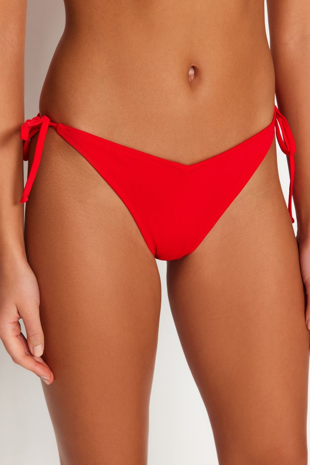 K?rm?z? V Kesim High Leg Bikini Alt? TBESS23BA00007