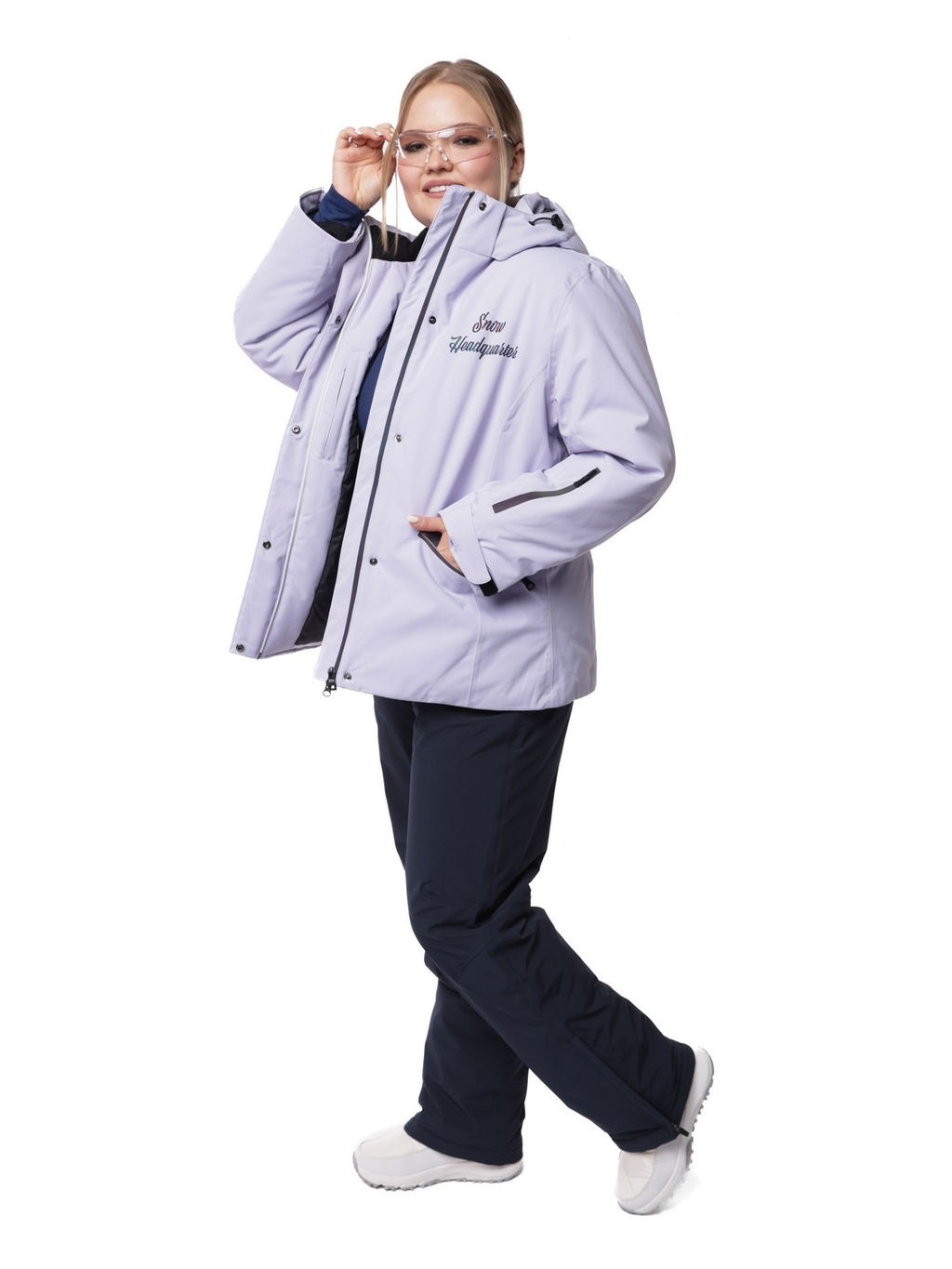 Костюм VKB-0218 Сиреневый - Snow headquarter фото 2