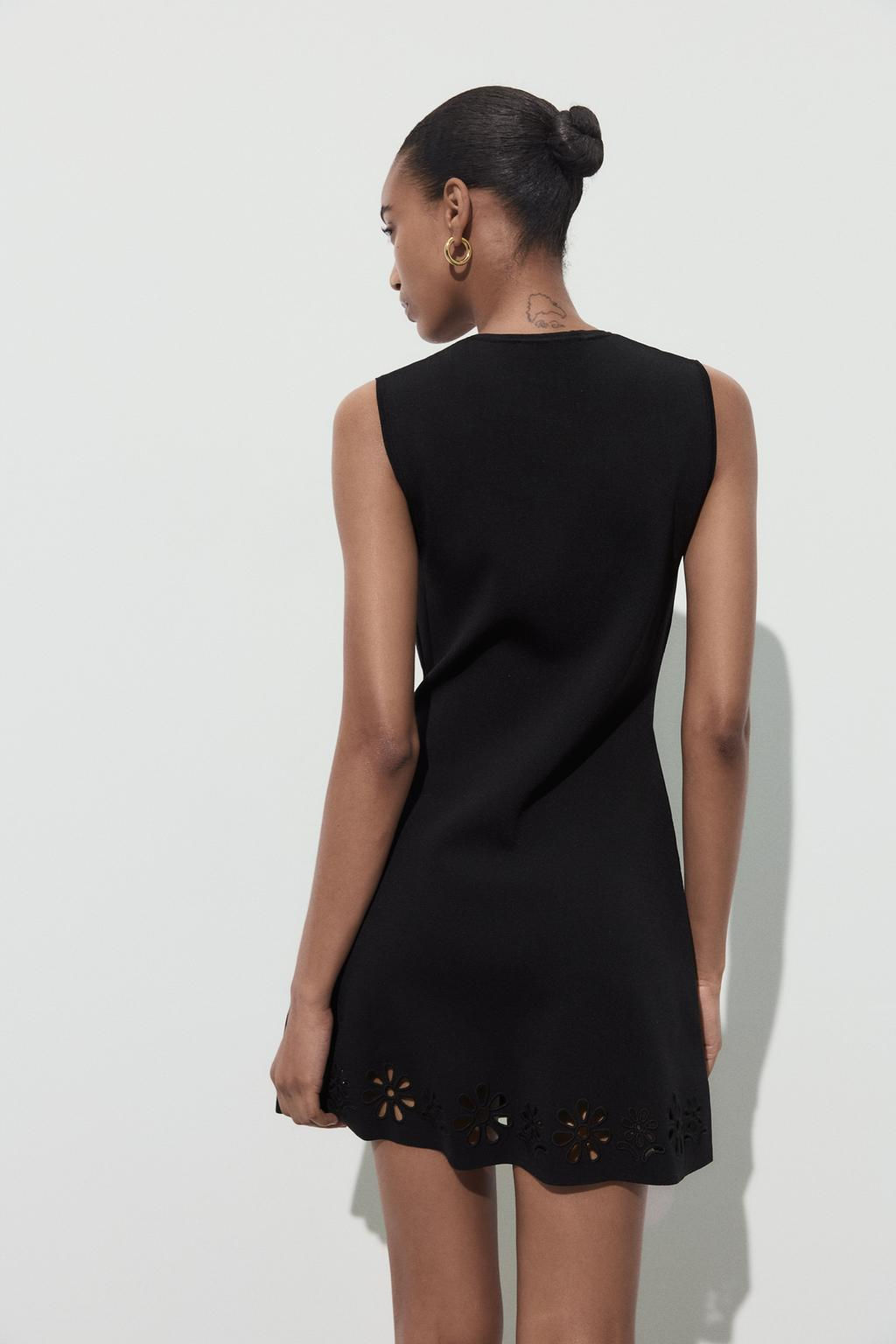 CUTWORK EMBROIDERY KNIT DRESS - Zara фото 6