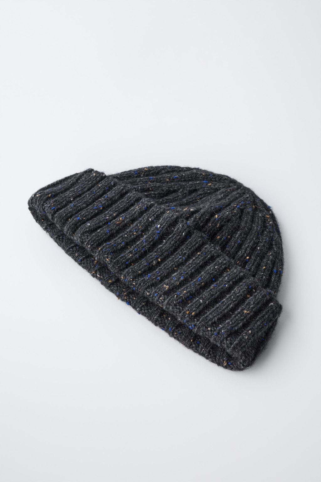 WOOL BLEND BEANIE WITH BUTTON DETAIL - Zara фото 2