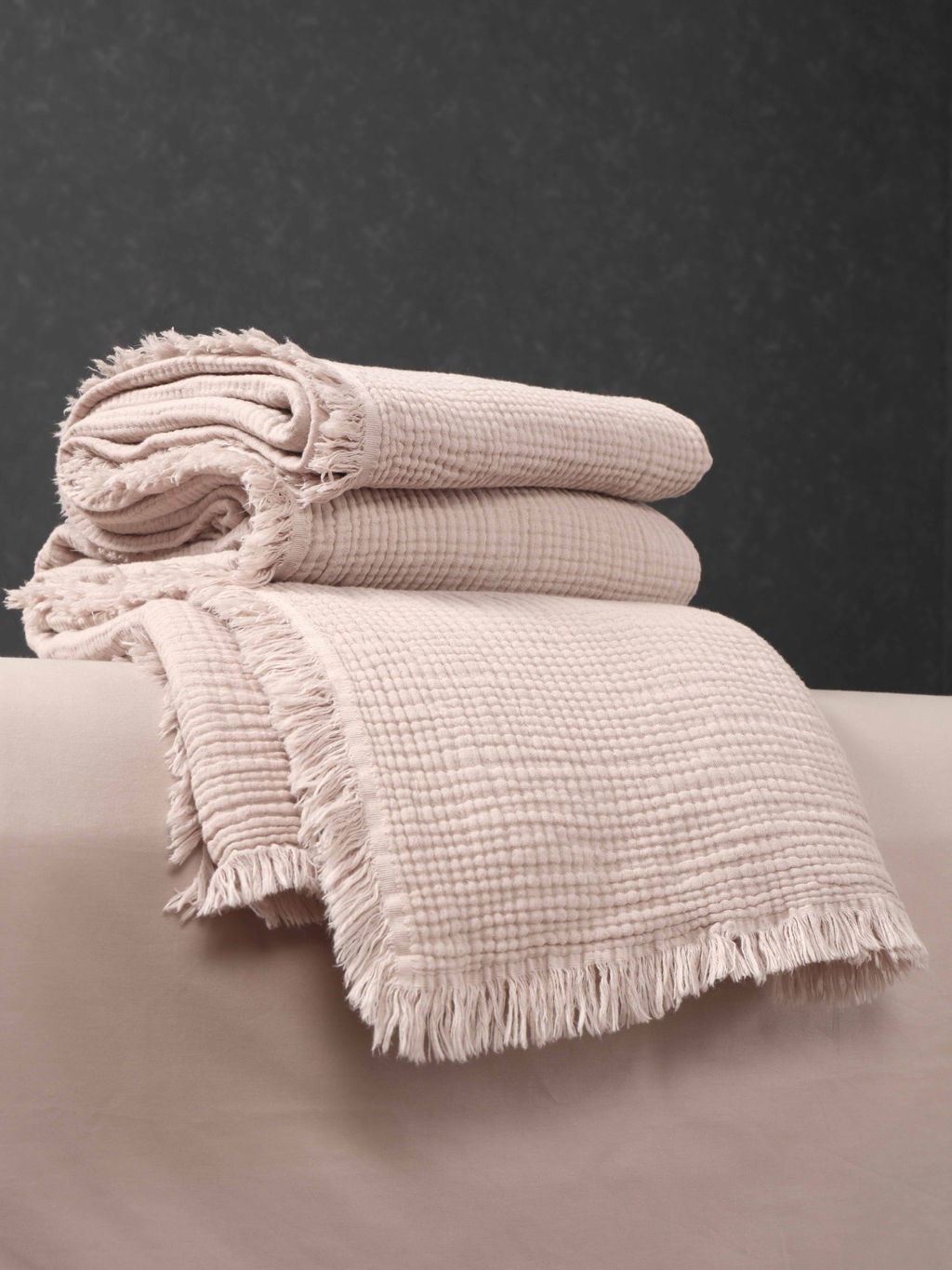 Stonewash Muslin (латте) комплект с покрывалом