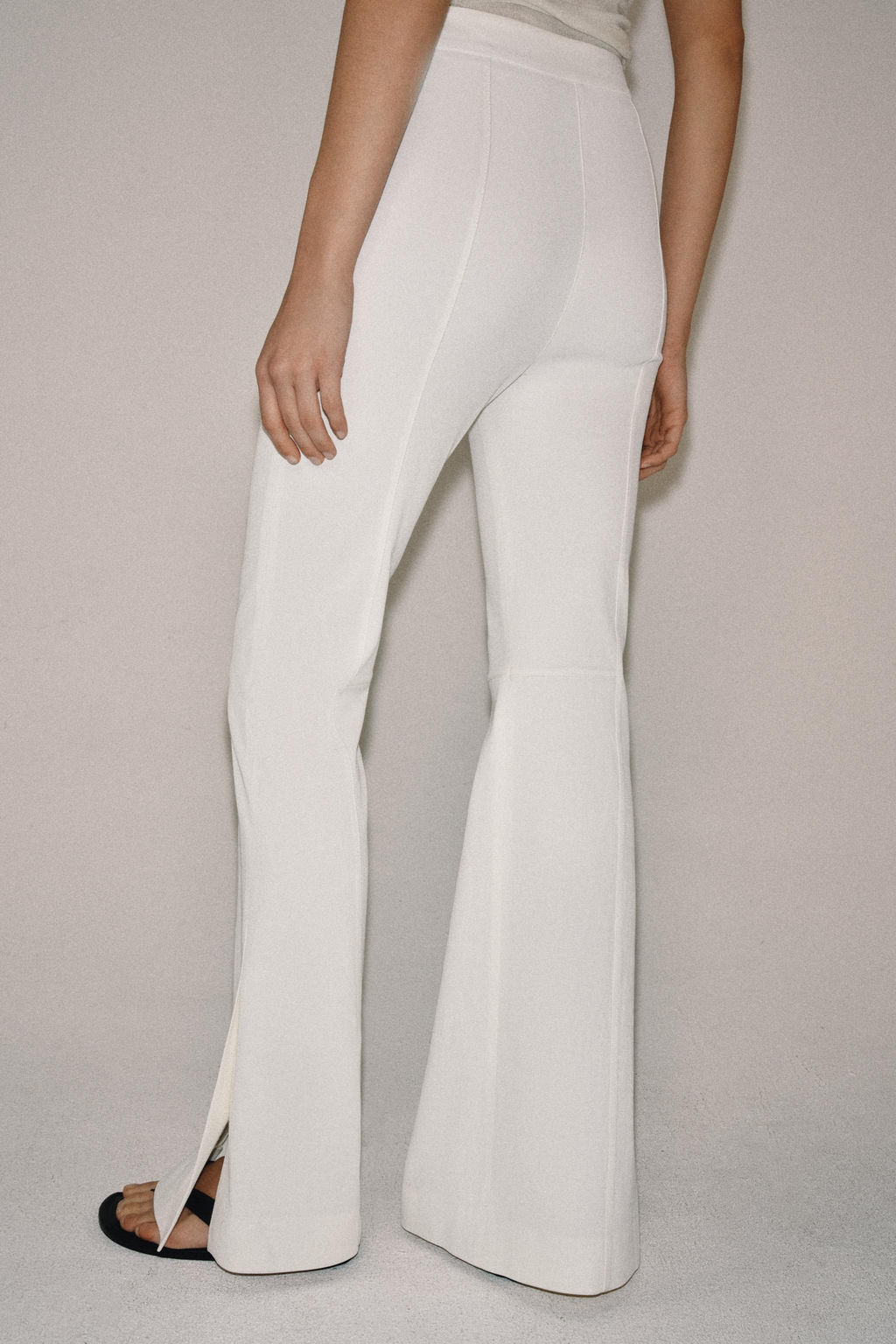 PANTAL?N FLARE ABERTURAS ZW COLLECTION / Blanco roto - Zara фото 3