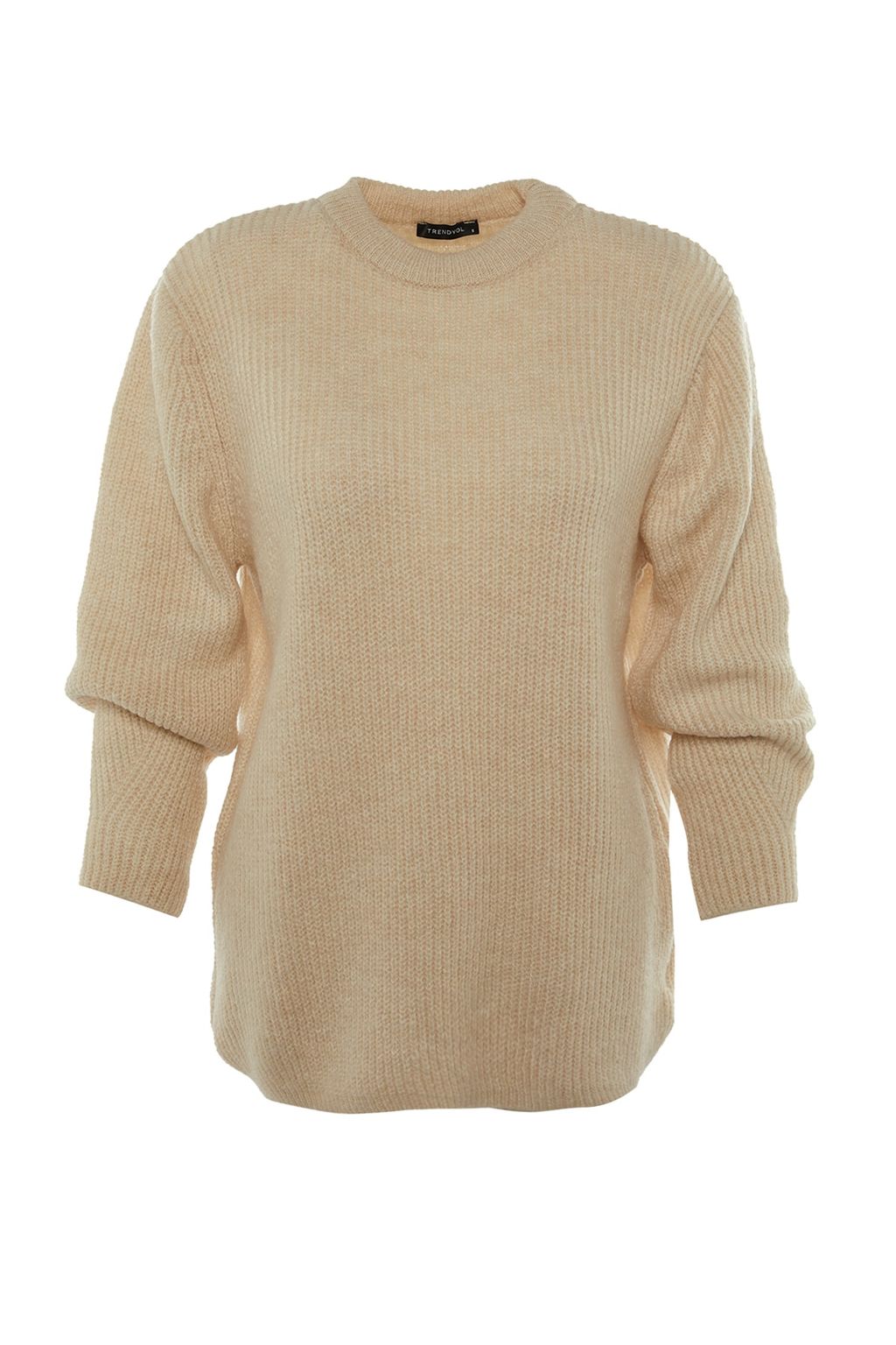 Tas Genis Kal?p Couple Yumusak Dokulu Basic Triko Kazak TWOAW20FV0142 - Trendyolmilla фото 7