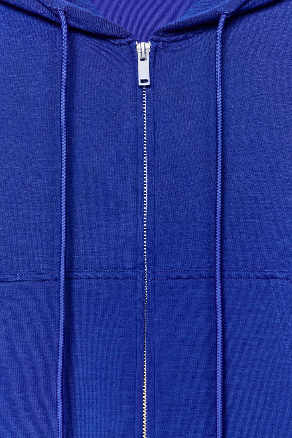 SUDADERA INTERLOCK CAPUCHA / Azul?n - Zara фото 9