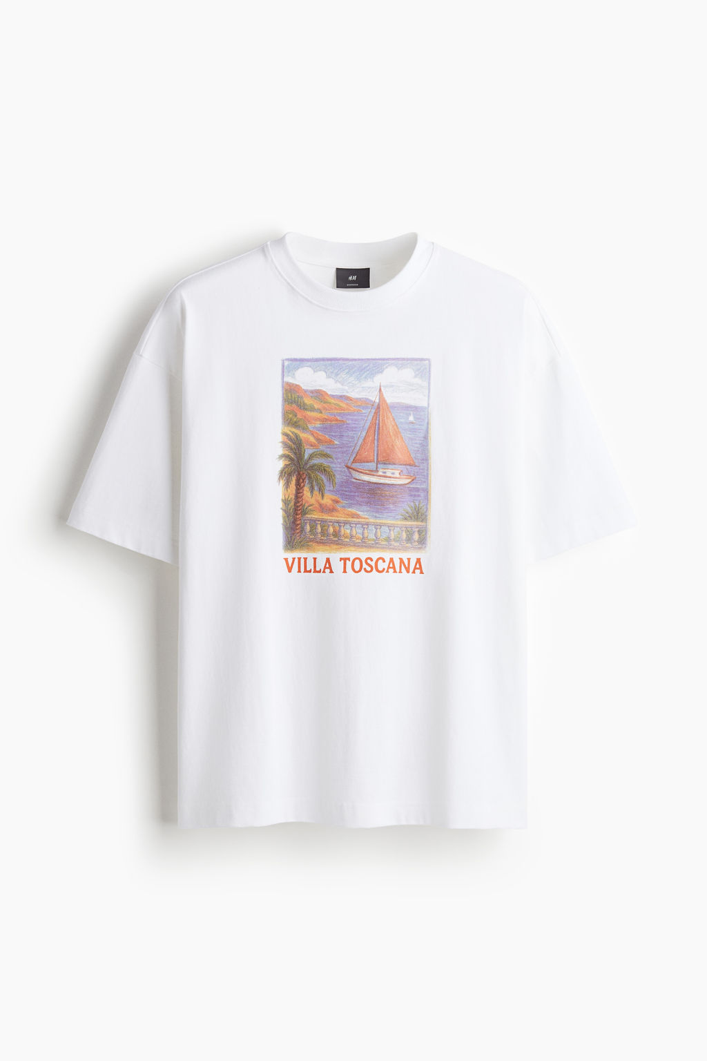 Camiseta con estampado Oversized Fit - H&m фото 3