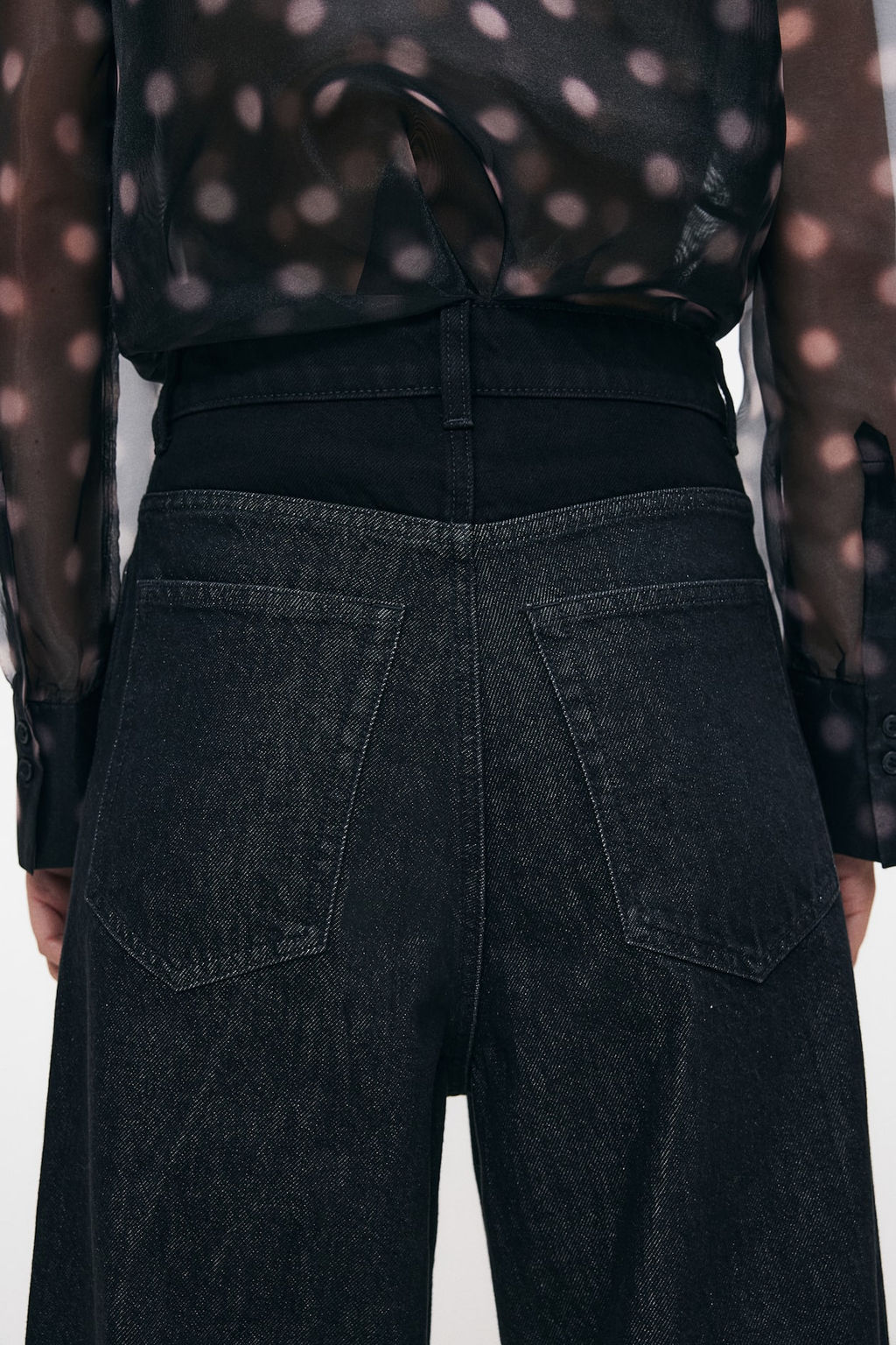 Vaquero bicolor de pernera ancha - H&m фото 3