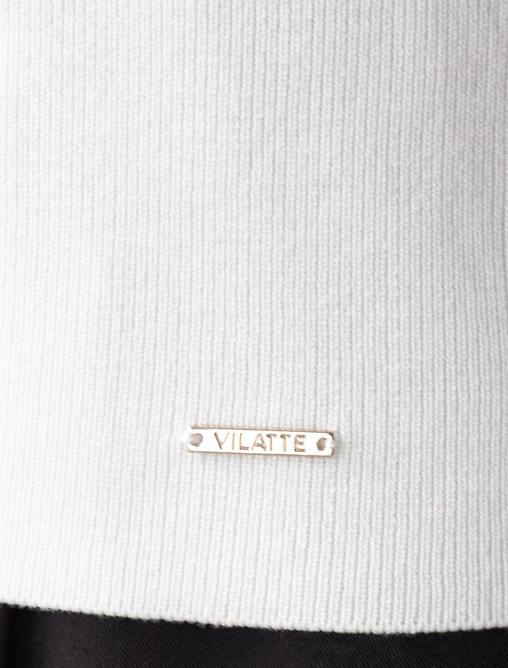 Джемпер с воротником-поло с коротким рукавом тонкой вязки из вискозы