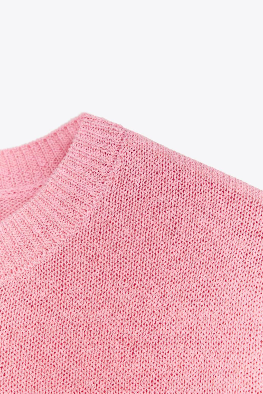 PLAIN RUSTIC KNIT TOP - Zara фото 5