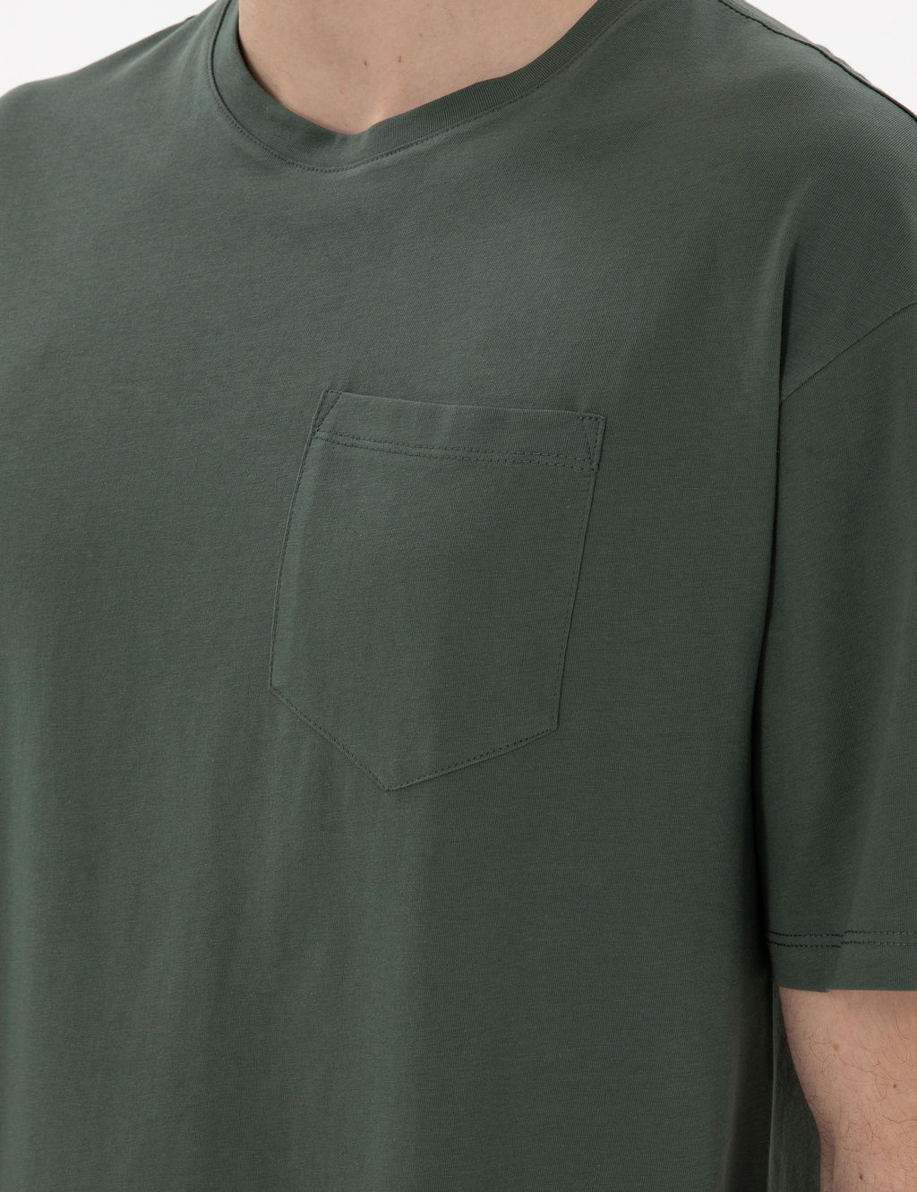 Koyu Ye_il Comfort Fit Basic Ti__rt - Pierre cardin фото 7