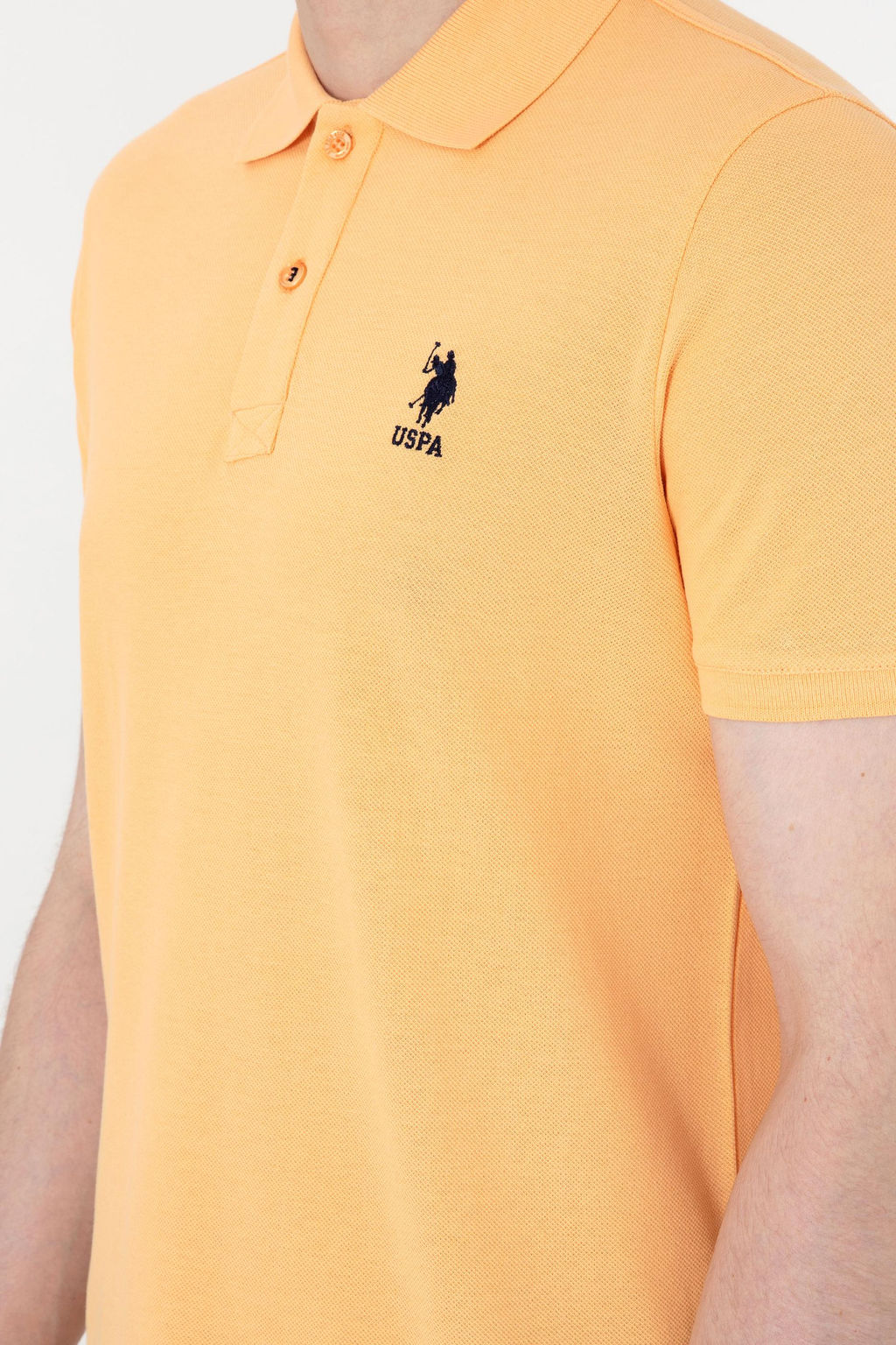 Erkek Slim Fit Polo Yaka Turuncu Basic Ti__rt Sepette S_rpriz _ndirim - U.s. polo assn фото 7