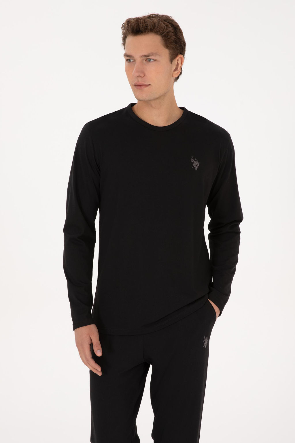 Erkek Siyah Pijama Tak_m_ - U.s. polo assn фото 3