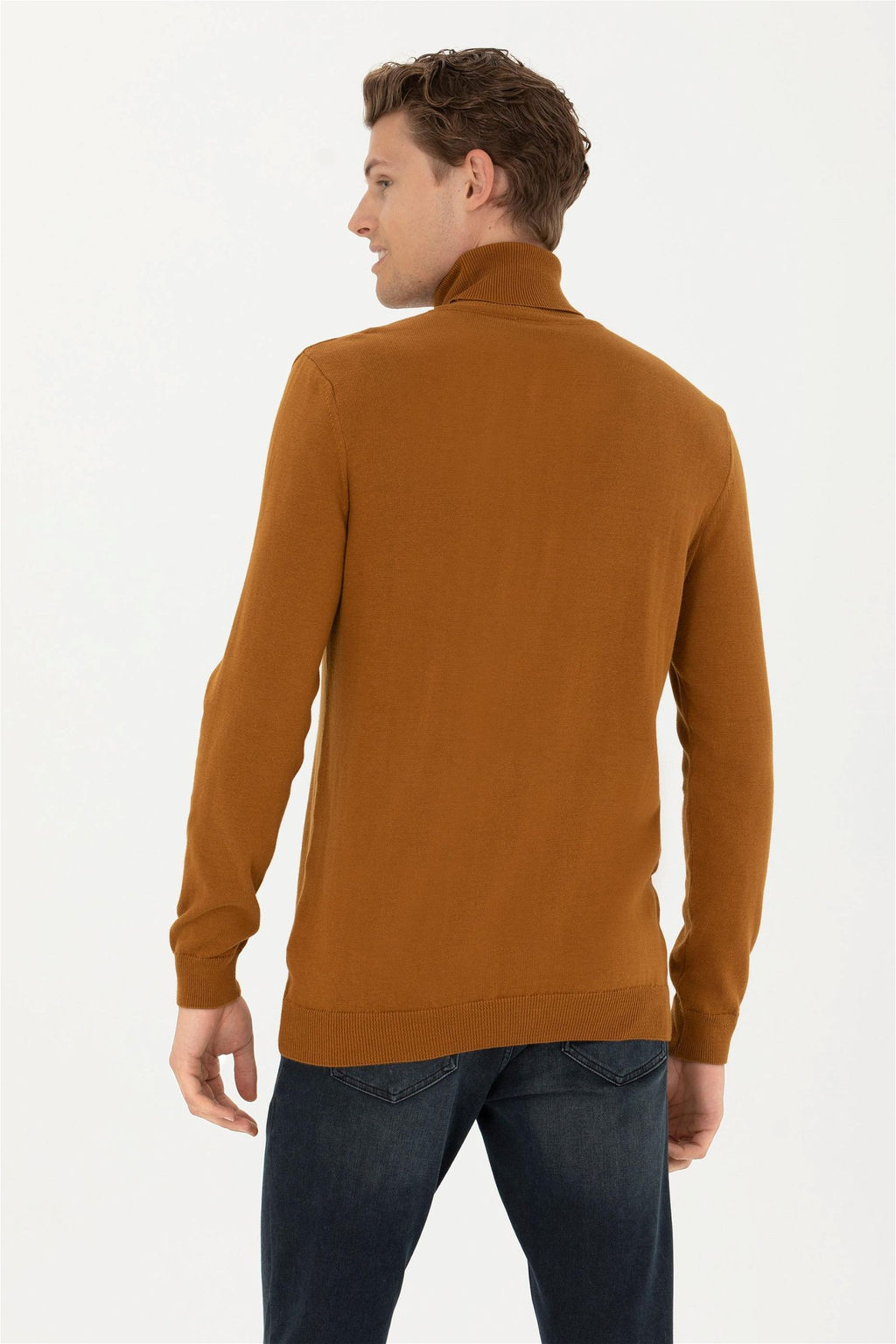 Мужской базовый свитер кокосового цвета - U.s. polo assn фото 5