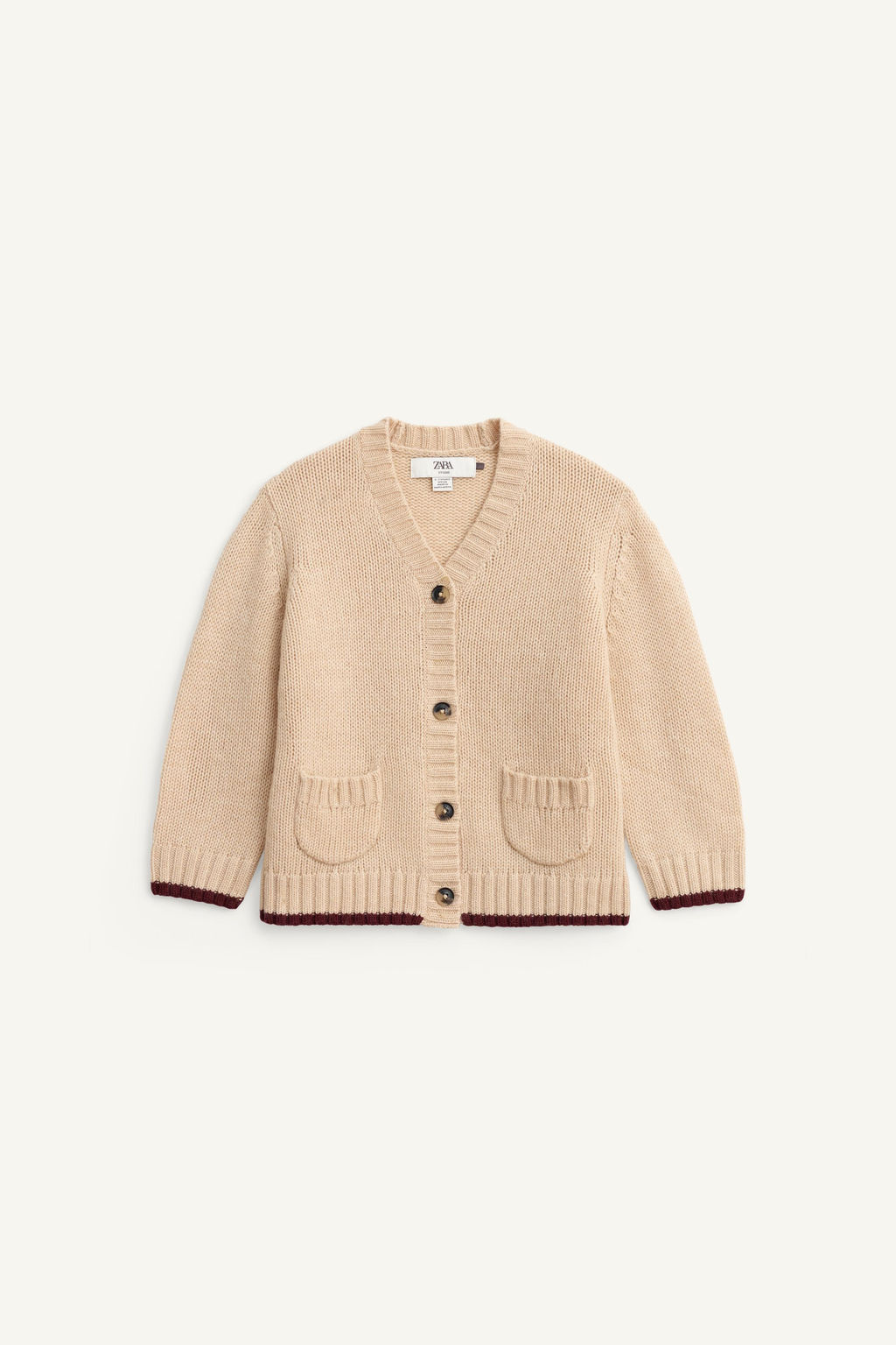 100% WOOL KNIT CARDIGAN LIMITED EDITION - Zara фото 5