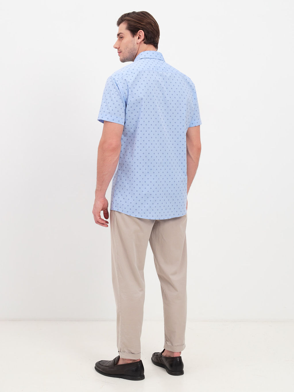 Сорочка мужская короткий рукав GREG 223/201/7809/Z/1p  фото 7