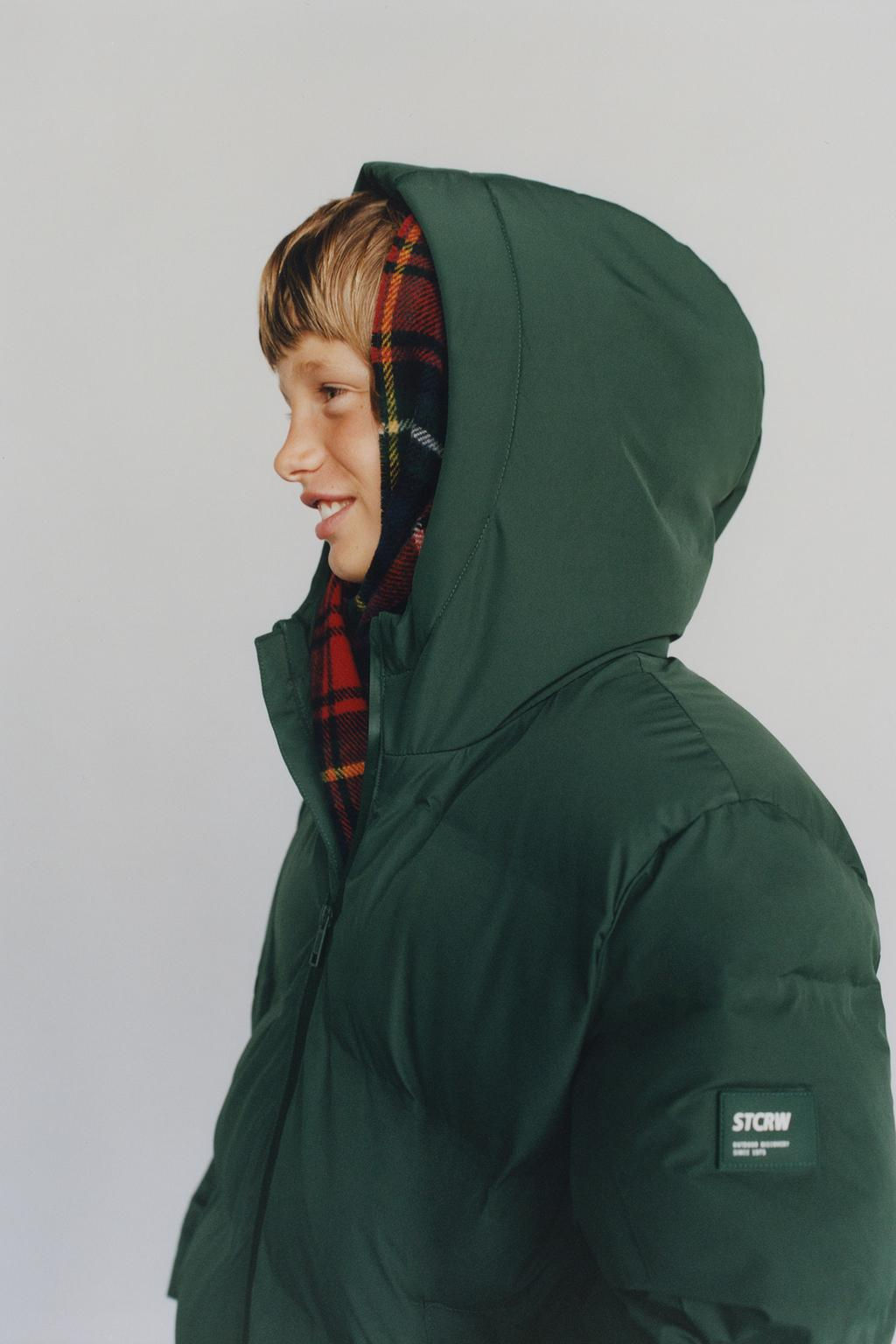 WATER-REPELLENT DOWN JACKET WITH LABEL - Zara фото 3