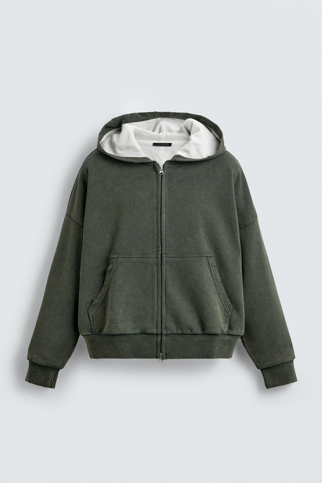 COMBINED CHECK HOODIE - Zara фото 6