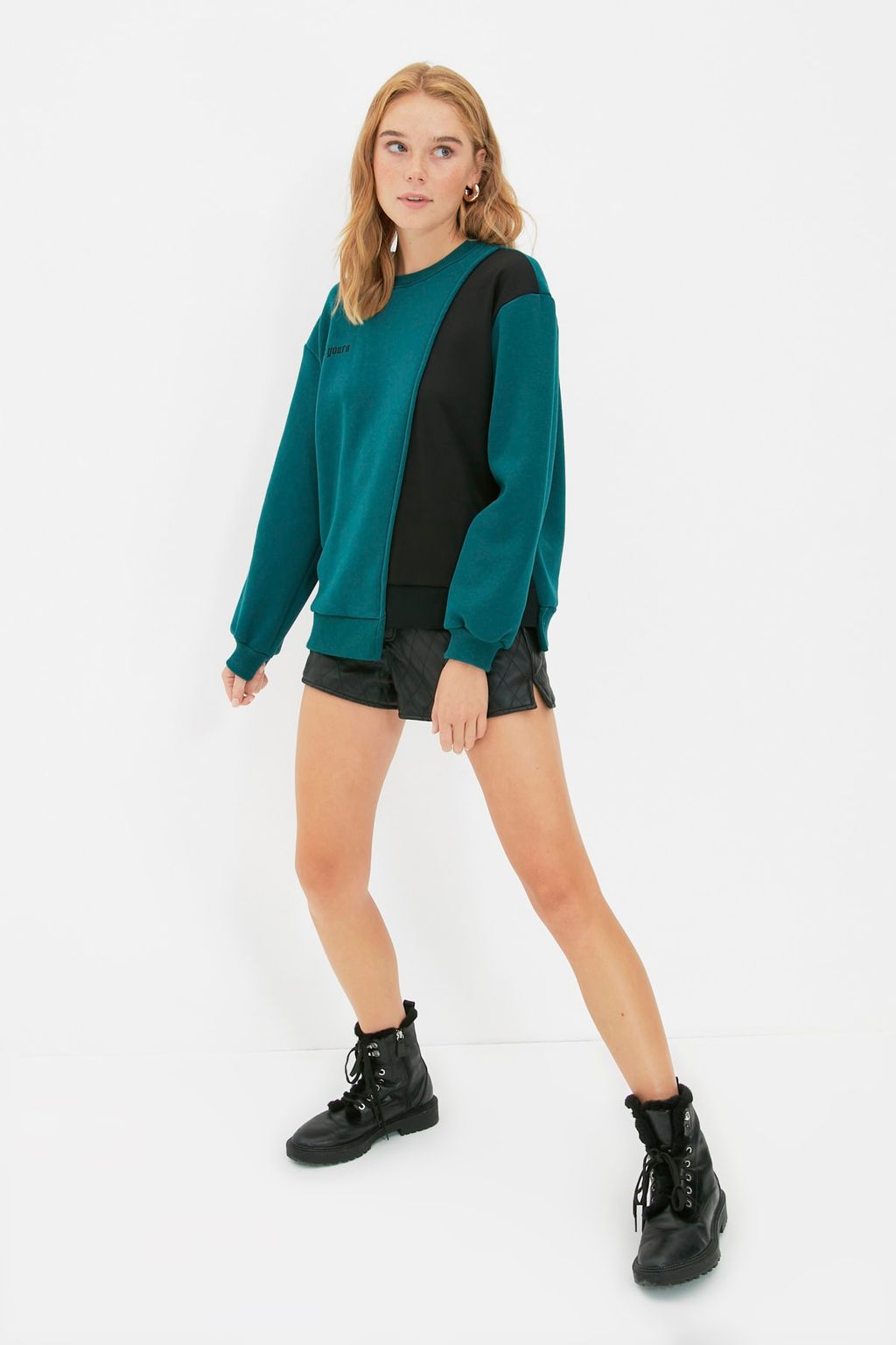 Petrol Bask?l? Basic Orme Sweatshirt