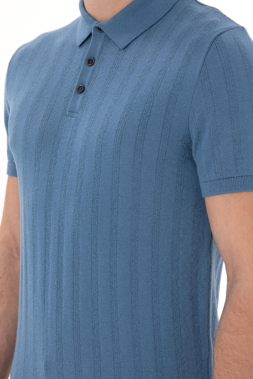 Erkek Slim Fit Polo Yaka Koyu Mavi Triko Ti__rt Sepette S_rpriz _ndirim - U.s. polo assn фото 7