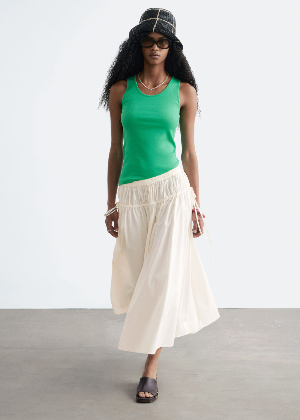 Falda midi con cord?n de ajuste - H&m фото 3