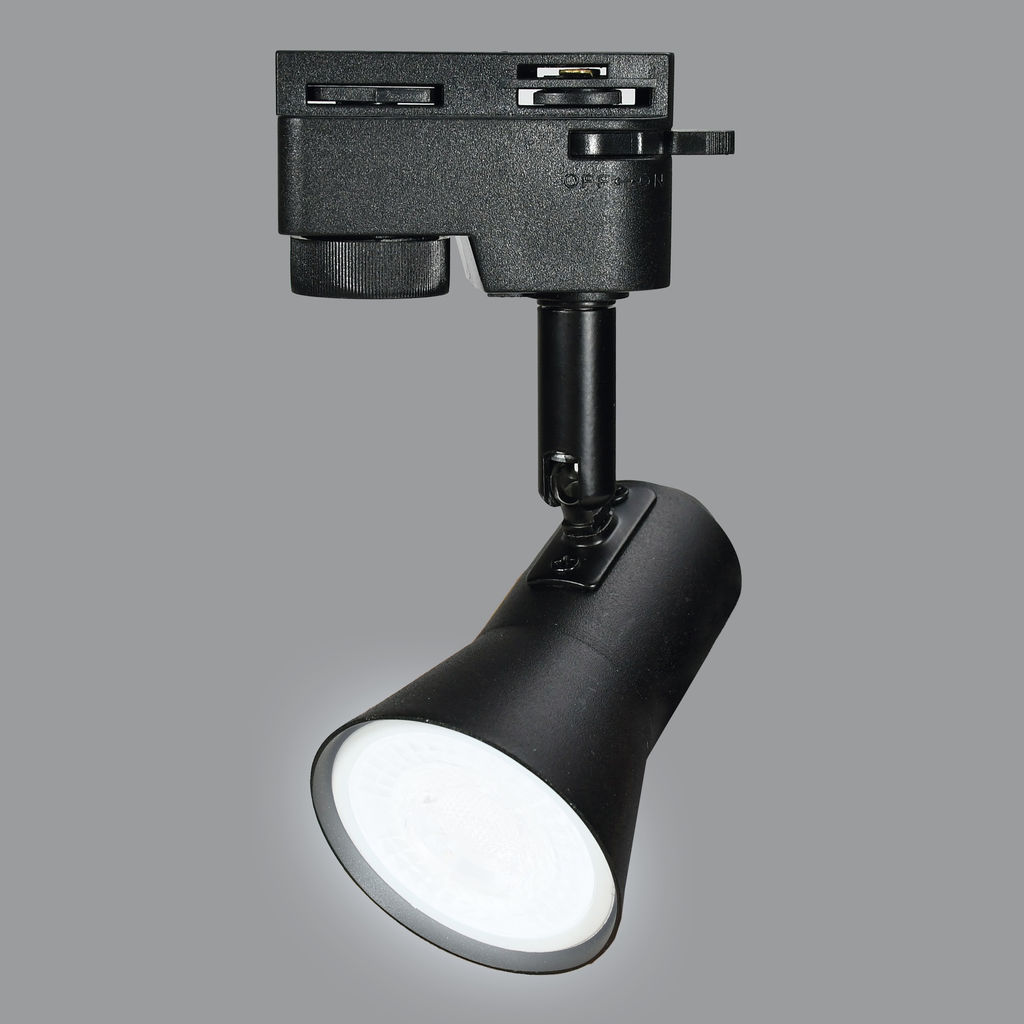 UBL-Q323 GU10 BLACK Светильник-прожектор трековый. Под лампу GU10. Корпус черный. ТМ Volpe