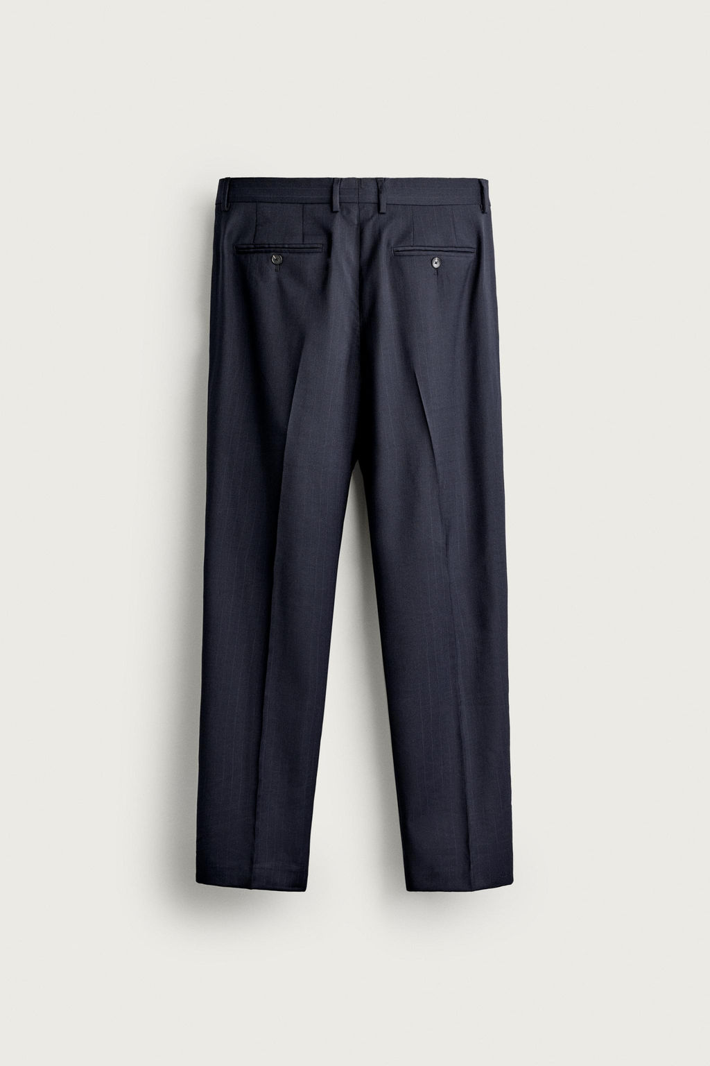 PANTAL?N REGULAR FIT TRAJE RAYA DIPLOM?TICA 100% LANA / Marino