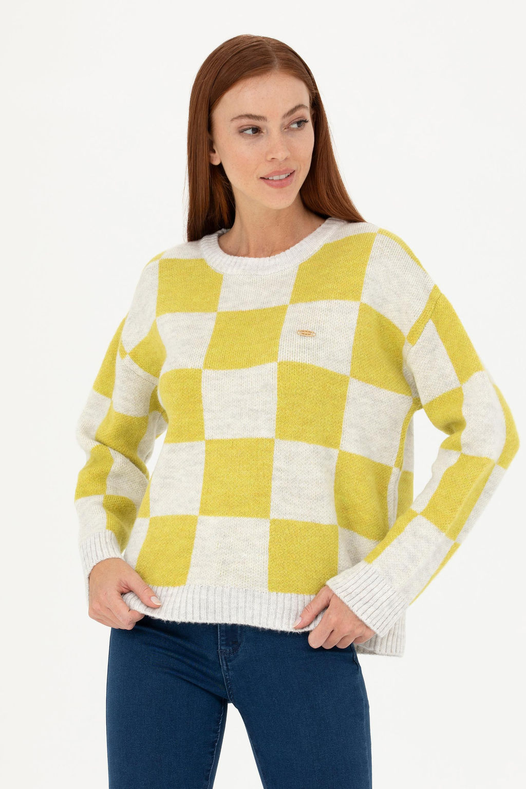 Женский свитер фисташкового зеленого цвета - U.s. polo assn фото 15