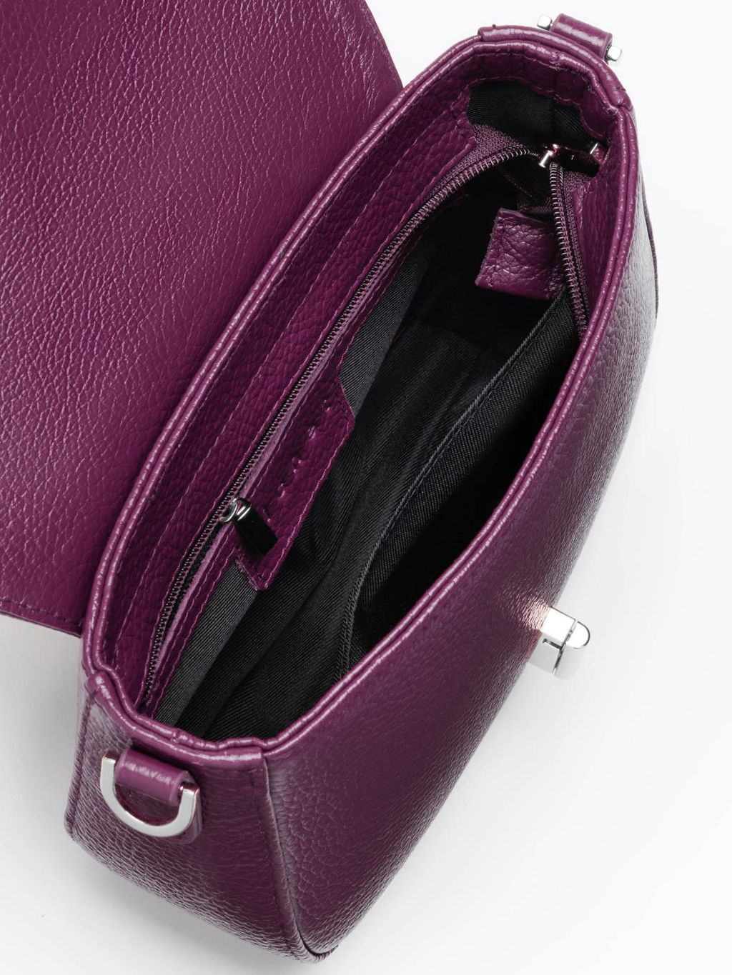 Женская кожаная сумка Richet 3292LN 603 Фиолетовый