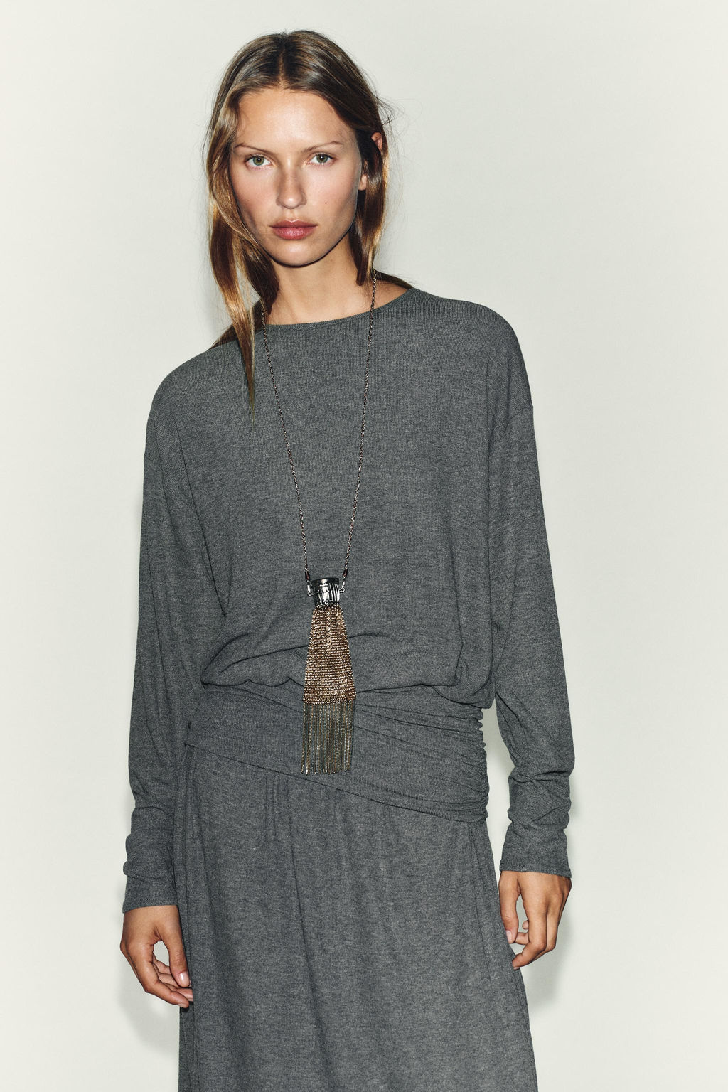 SOFT DRESS WITH WAISTBAND