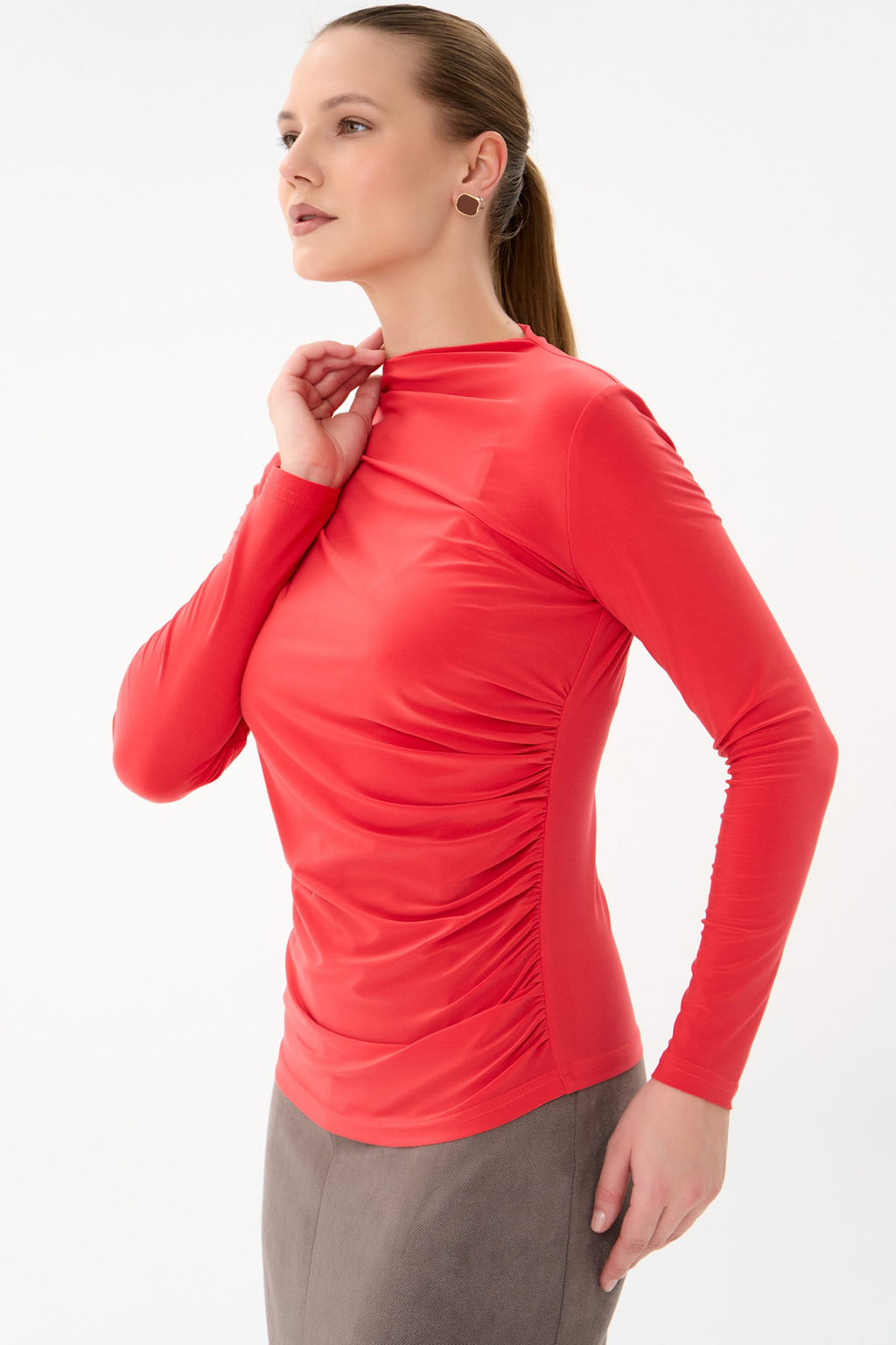 Лонгслив Нора (оранжевый) - Эльза фото 8