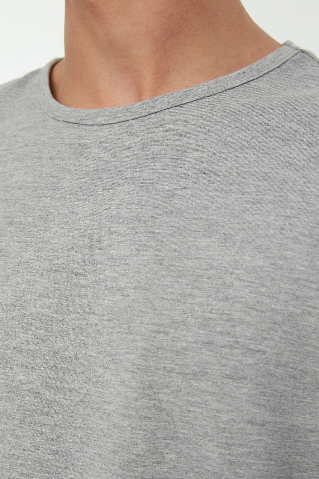 TRENDYOL MAN Basic Lacivert-Gri 2li Paket Oversize/Genis Kesim Pamuklu Kolsuz T-Shirt/Atlet TMNSS22AL0070 - Trendyolmilla фото 8