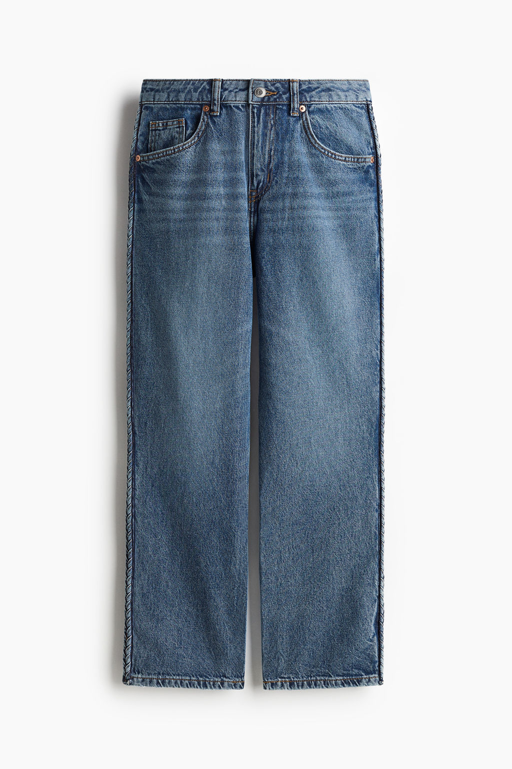 Straight High Ankle Jeans - H&m фото 4