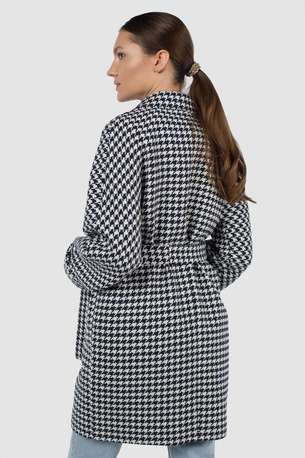 Пальто женское демисезонное (пояс) - El podio фото 6