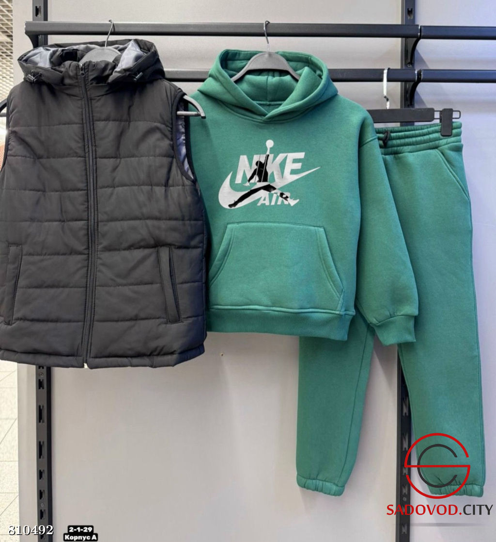 Костюм тройка, трехнитка, жилетка на флисе - Bruno фото 4