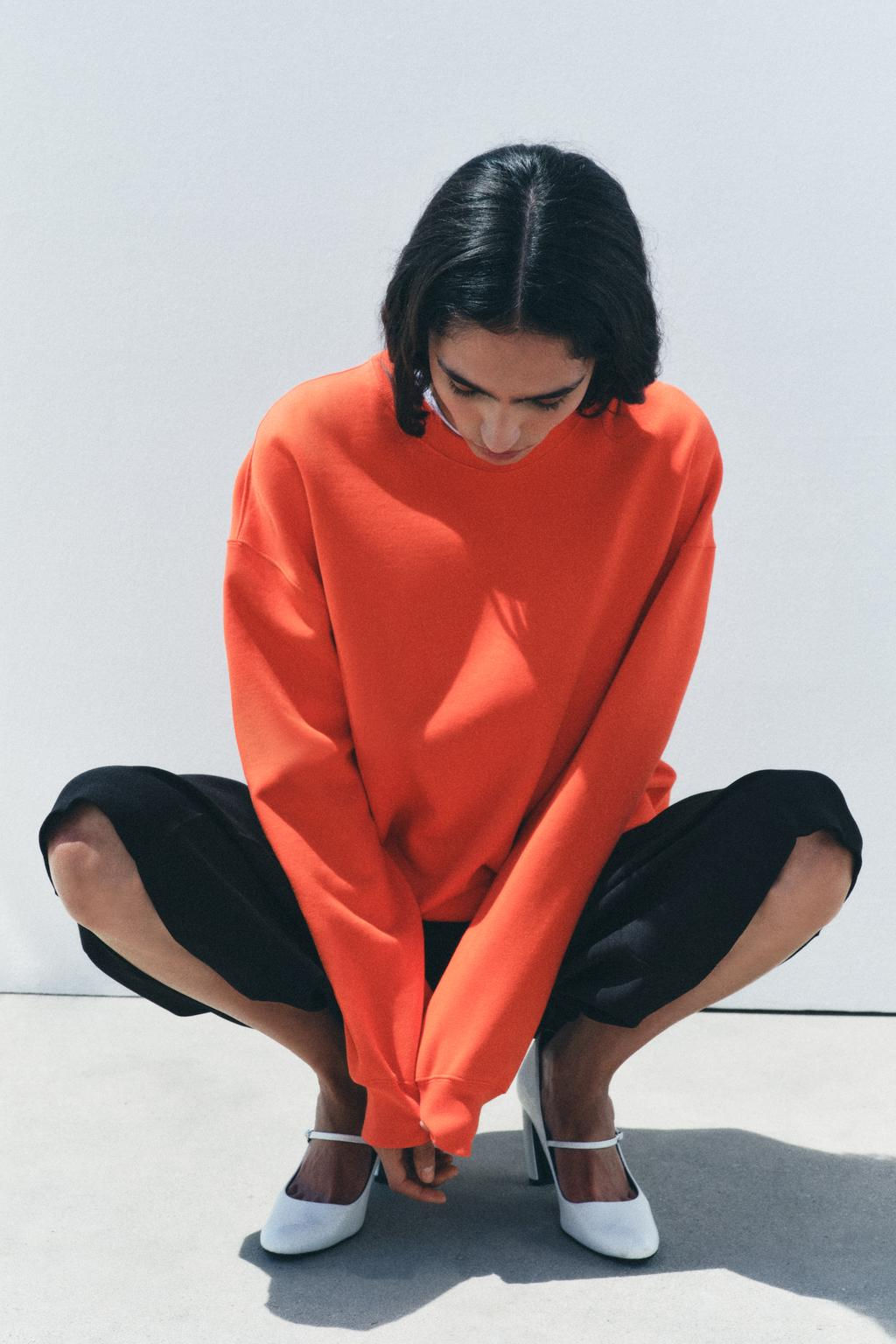 SOFT HEAVY COTTON SWEATSHIRT - Zara фото 21