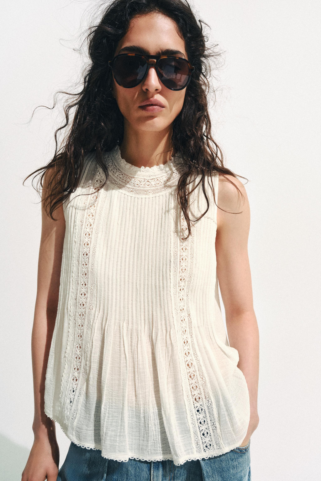 CAMISA ROM?NTICA ZW COLLECTION / Blanco