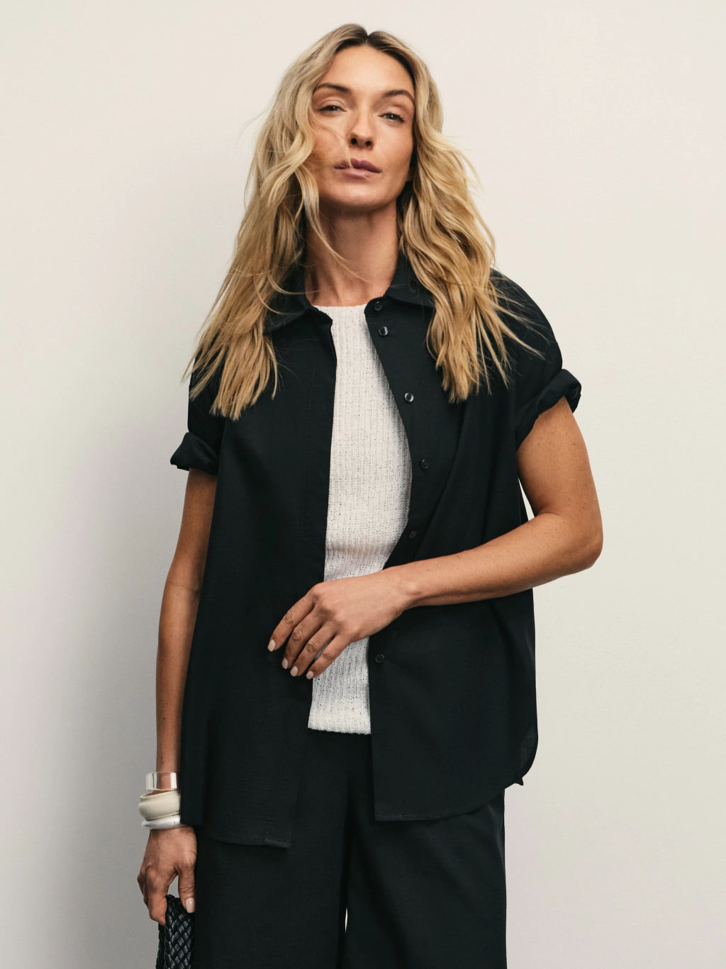 Рубашка прямого кроя из хлопка / Zarina  фото 7