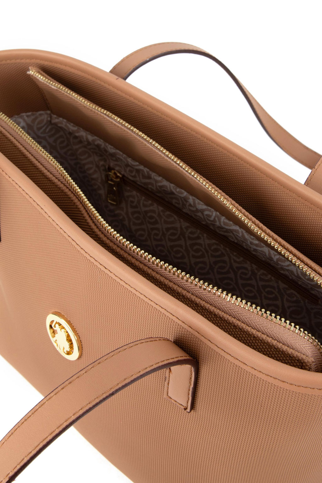 Женская сумка через плечо светло-коричневого цвета Неожиданная скидка в корзине - U.s. polo assn фото 6