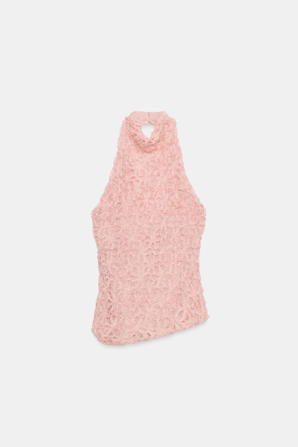 TOP CUELLO HALTER ASIM?TRICO / Blanco / Rosa - Zara фото 6