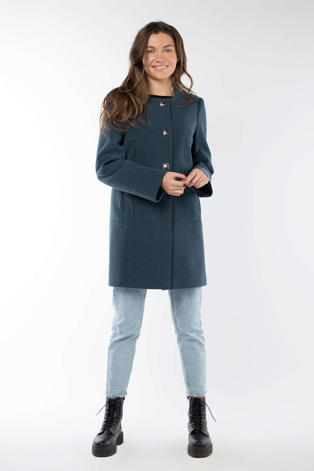 01-09268 Пальто женское демисезонное - El podio фото 2