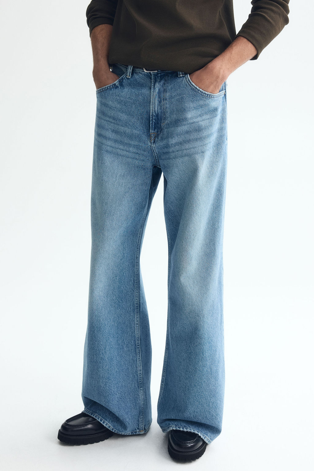 Loose Bootcut Jeans - H&m фото 8