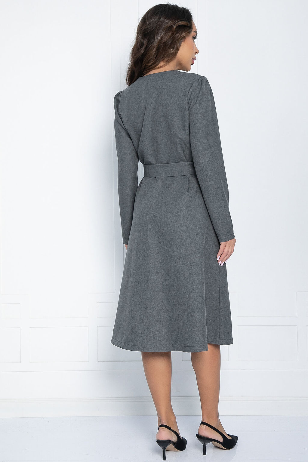Платье Мирина (серое) П11324 - Lt collection фото 2