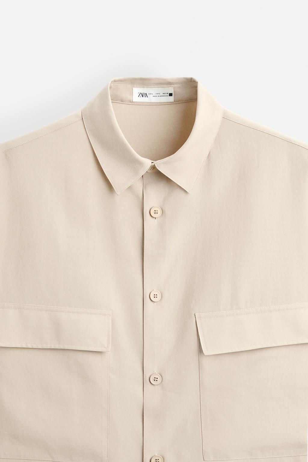 LYOCELL BLEND SHIRT - Zara фото 8