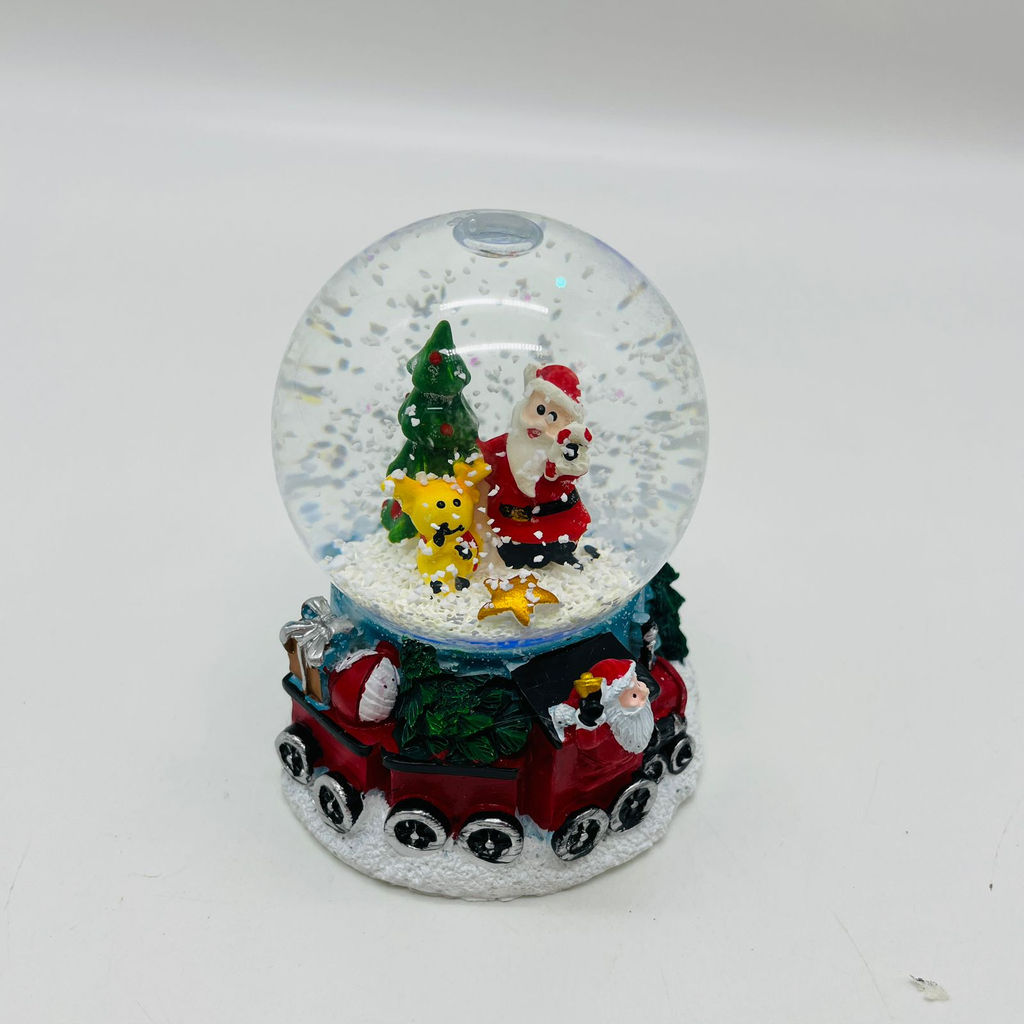 Новогодний декор - Снежный шар 10 см (стекло, свет) в ассортименте - Ип лебедев о.ю фото 6