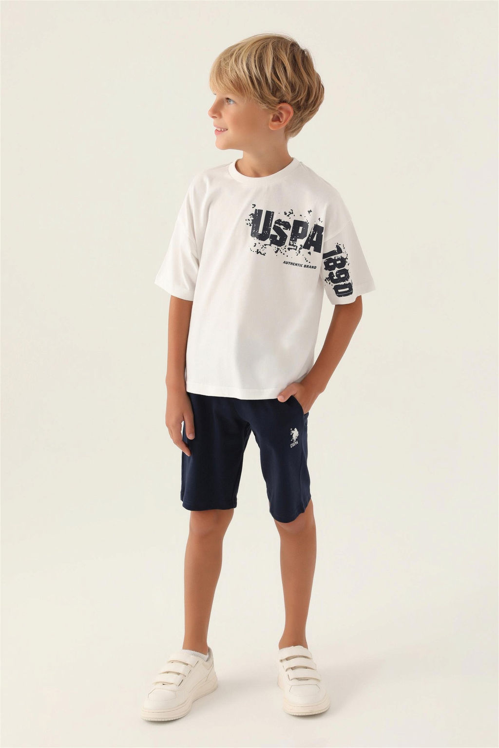 Кремовый пижамный комплект для мальчика - U.s. polo assn фото 3