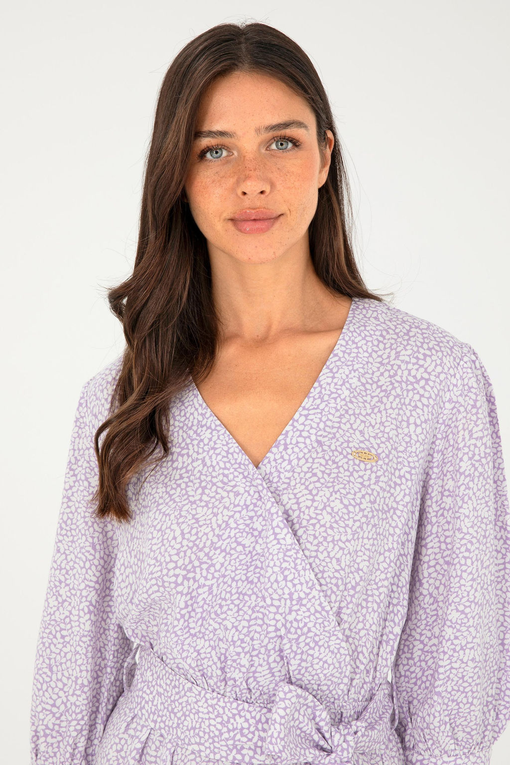 Платье U.S. Polo Assn Г082СЗ032 женское сиреневое вискоза  фото 2