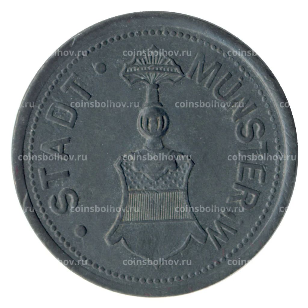 Монета 25 пфеннигов 1917 года Германия  Нотгельд (Мюнстер)