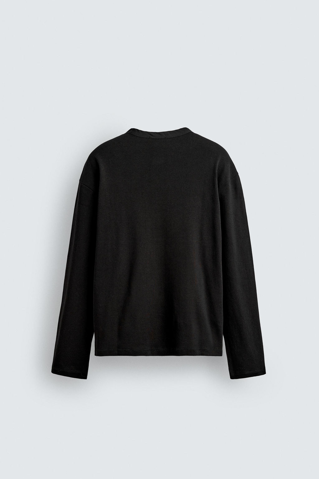 RIBBED HENLEY T-SHIRT - Zara фото 14
