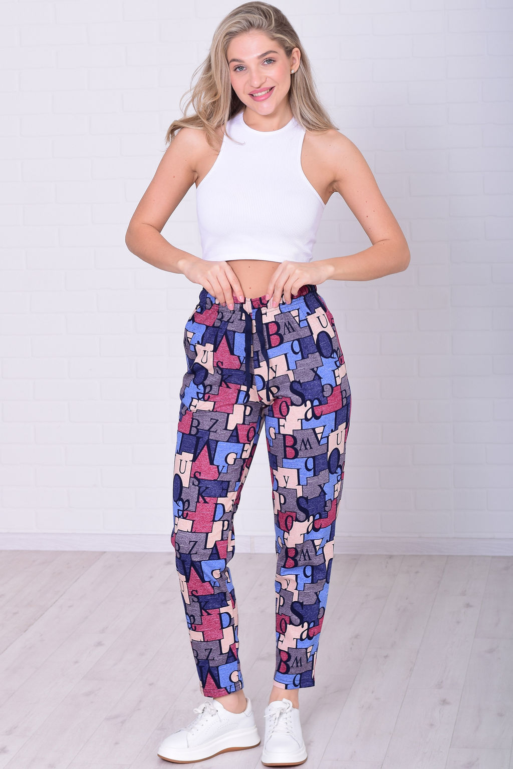 Брюки домашние женские 8-031д1 из хлопка - Новое кимоно фото 4