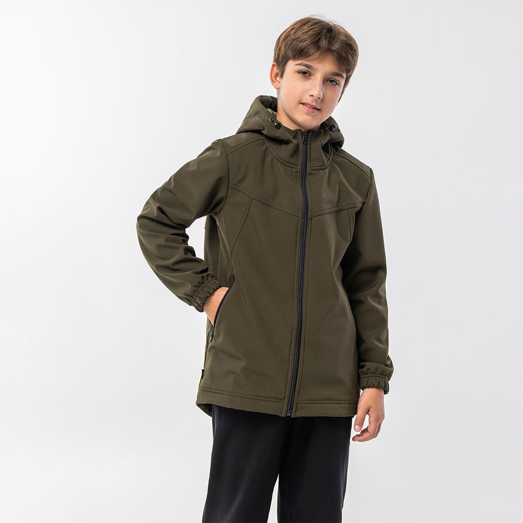 RODOS Куртка софтшелл для мальчика демисезон М-311д Тёмно-серый  фото 25