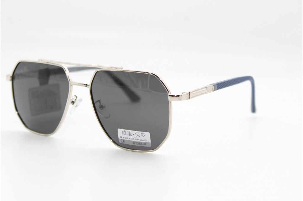 Солнцезащитные очки WILIBOLO (Polarized) 8009 57-15-142 С5 Серебро